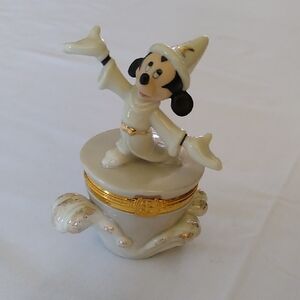 Disney Sorcerer Mickey Decorative Box - Cream and Gold